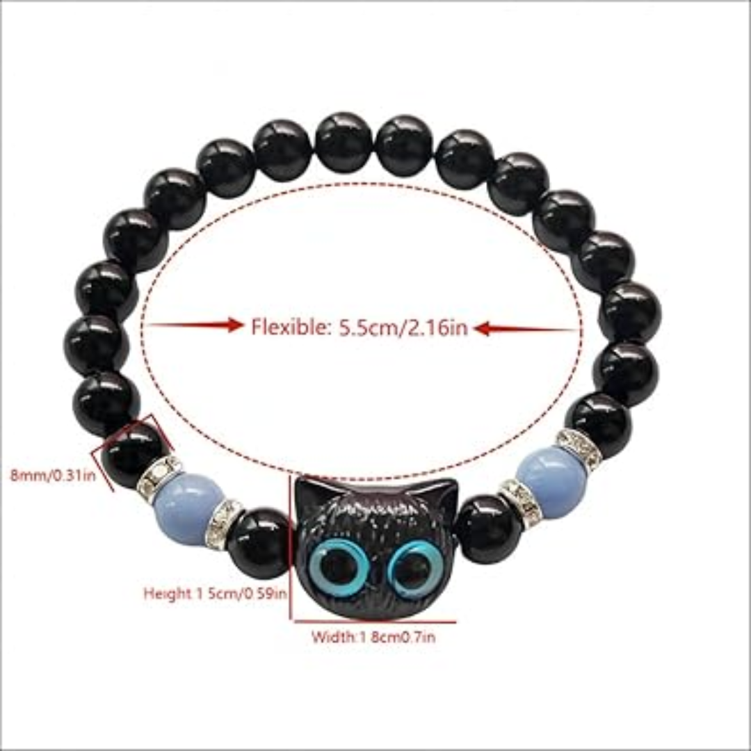 Pulsera de gatitos luminiscentes para parejas o fiestas